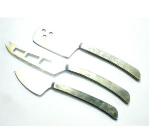 ชุดเครื่องหั่นชีสทองเหลืองน่ารักสไตล์ตะวันตก,ชุดชีสด้ามนูนแฮนด์เมดดีไซน์รูปใบไม้ชุดชีสราคาไม่แพง - Product Image 3