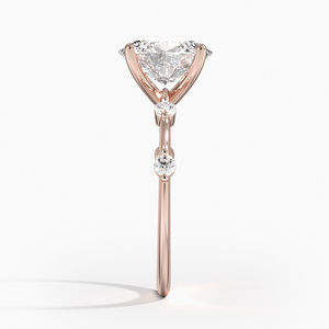 Anillo de Plata S925 con Diamante Moissanite de Corte Ovalado, Posiciones Separadas, Regalo Especial de Aniversario para Mujer - Product Image 4