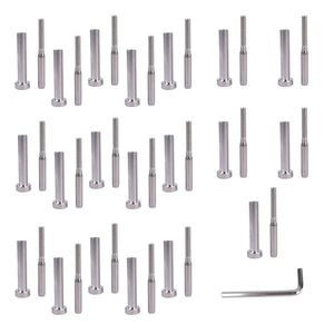 Kit di fissaggio in acciaio inossidabile T316 da 20 pezzi con chiave per cavi in fune metallica da 3/16 pollici - Product Image 4