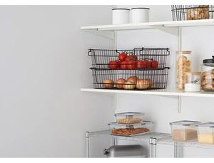 Cesta de Almacenamiento de Metal Ventilada para Solución de Almacenamiento en la Despensa de la Cocina - Product Image 2