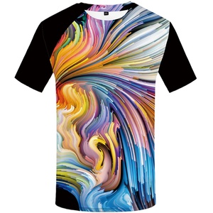 Diseño Totalmente Personalizado, Camiseta de Manga Corta con Cuello Redondo, Tejido Frontal, 100% Algodón Ecológico, Transpirable, Antiarrugas, 180g, para Hombre - Product Image 5