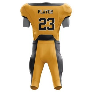 Uniforme de football américain pour adultes de haute qualité, conçu sur mesure, respirant, avec logo sublimé, short, numéro personnalisé, directement de l'usine - Product Image 6