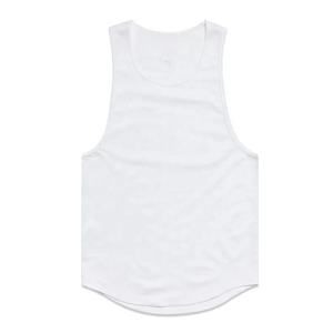 Camiseta sin mangas para hombre, 100% algodón, transpirable, cuello redondo, para fitness, patrón liso, chaleco/depósito, tela de jersey para gimnasio, correr y deporte. - Product Image 6