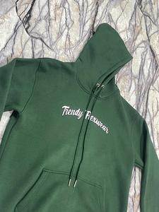 Sweat-shirt unisexe de haute qualité pour l'hiver, décontracté, avec cordon de serrage, mélange polyester/coton, couleur et logo personnalisables - Product Image 1