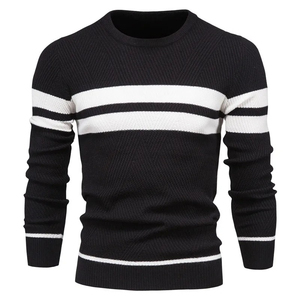Suéter de Punto Cálido e Informal para Hombre, de Invierno, Fabricado por OEM, Suave, 100% Algodón, Cuello Redondo, Color Jaspeado, Antiarrugas - Product Image 2
