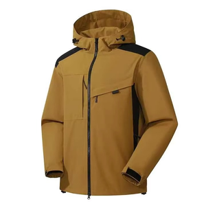 Custom Zip up Waterproof Jacket With Lightweight Softshell Nylon Track Jacket <b>Windbreaker</b> Waterproof Men' Nylon Jacket - Product Image 5