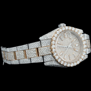 Nueva Joyería Fina para Hombre, de Lujo, en Dos Tonos, con Diamantes Moissanite, Diseño Único, Completamente Cubierta de Piedras, de Acero Inoxidable, Estilo Hip Hop - Product Image 2