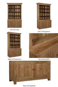 Mueble Consola de Almacenamiento Desy, Ecológico, Duradero, de Madera de Teca Sólida, Acabado Natural, Mueble Contemporáneo para Sala de Estar - Product Image 6