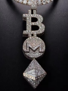 Hip Hop Luxury Custom Moissanite Letter <b>Pendant</b> 925 <b>Silver</b> Rapper Bust Down Fully Iced Out Personalized <b>Initial</b> Letter <b>Pendant</b> - Product Image 4