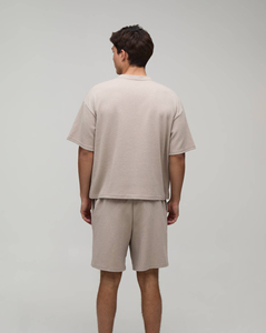 Luxury Blank Men Oversized T Shirt Shorts <b>Set</b> Heavy Cotton Streetwear Wholesale Manufacturer Breathable Summer Casual Shorts <b>set</b> - Product Image 3