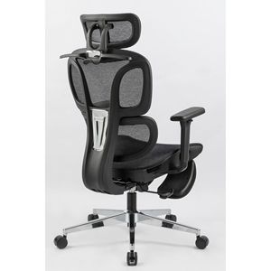 Sedia da Ufficio Ergonomica con Schienale Alto, Supporto Lombare Dinamico, Poggiatesta 2D, Braccioli 4D, Poggiapiedi, Comoda Sedia da Computer - Product Image 4