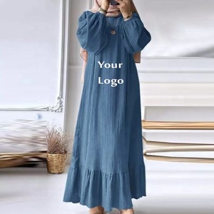 Hijab à la mode à manches longues Abaya motif allover haute qualité pour femmes Borka robe islamique pour femmes fabricant du Bangladesh - Product Image 2