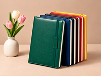 Carnet en cuir PU de qualité supérieure avec bande élastique et attache pour stylo, personnalisable, pour le bureau, l'école et les affaires
