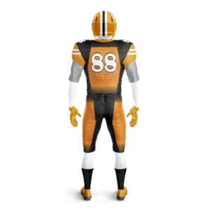 Low MOQ Club Uniforms Supplier Custom <b>Initials</b> & Number Print Tackle Twill Football Uniform Youth Match American Football Jersey - Product Image 2