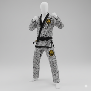 Kimono de Jiu-Jitsu Brésilien Professionnel 100% Coton Durable, Tissage Perlé, pour Hommes et Femmes, Compétition et Entraînement, OEM - Product Image 2