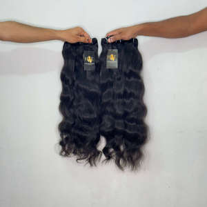 Cabello virgen sin procesar, cabello humano virgen brasileño rizado, liso, ondulado, negro natural, cabello liso y rizado, proveedores de cabello. - Product Image 3