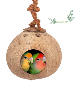 High Quality Coconut Nest for Bird/ Coconut Shell Bird House With High Quality and Good Price From Eco2go Vietnam - Product Image 1