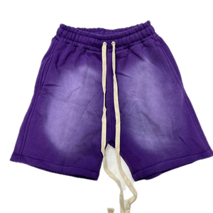 Shorts en coton délavé vintage pour homme, décontractés, amples, style streetwear d'été, tissu épais - Product Image 4