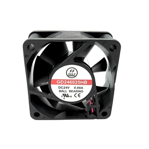 Ventilateur sans balais DC 24V 60x60x25mm à 2 roulements à billes 4300RPM - Product Image 5