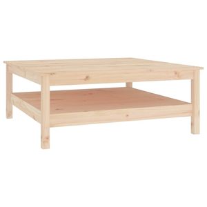Tavolino da caffè in legno massello di pino 39,4x39,4 pollici in tonalità legno naturale - Product Image 2