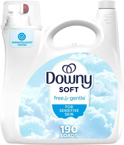 Suavizante de Telas Líquido Downy Free & Gentle, 140 fl oz, 190 Lavados, Hipoalergénico, Apto para Pieles Sensibles - Product Image 6