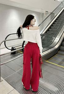 Conjuntos Casuales para Mujer, Estampado Personalizado, Pantalones Cortos por Encima de la Rodilla, Dos Piezas, Cintura Alta, Tela de Algodón y Elastano, Top de Manga Larga, Ecológico - Product Image 2