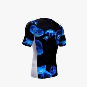 Protection cutanée spécialisée pour l'entraînement en salle de sport, utilisant une impression par sublimation à refroidissement avancé, Rash Guard - Product Image 4