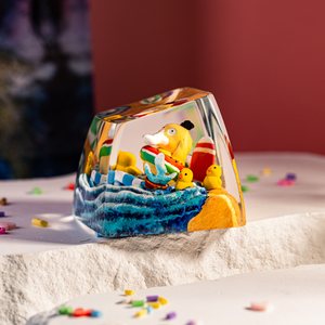 Keycaps Artisanat Forêt Mystique, Keycaps Artisanat Personnalisé, Keycaps Anime Mignons, Keycaps Verts, Ensemble de Keycaps, Keycaps en Bois - Product Image 4