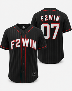 F2WIN เสื้อเบสบอลชายลายทางแขนสั้นเอวยางยืดระบายอากาศแห้งเร็วโพลีเอสเตอร์ 100% ชุดกีฬาขนาดผู้ใหญ่ - Product Image 6