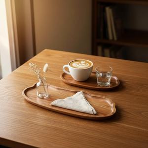 Decorative Wooden Serving <b>Platter</b> for Home Dining and Table Decor - Product Image 6