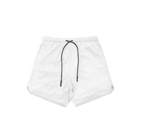 Pantalones Cortos Deportivos para Hombre Ever Glow, Negros, Cintura Media, Transpirables, Tejido de Algodón/Poliéster Ecológico, Impermeables, de Secado Rápido