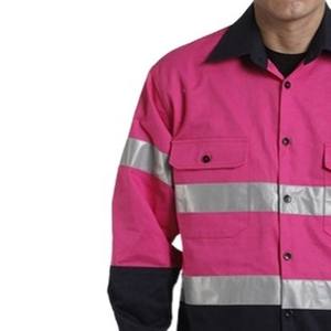 Camisa de Seguridad de Alta Visibilidad para Hombre, Manga Larga, Ligera, Resistente, Ropa de Trabajo, Diseño Reflectante - Product Image 5