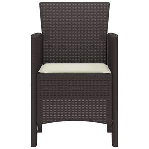 Ensemble de 4 chaises de jardin en polypropylène marron, 20,87 x 19,29 x 33,46 pouces, meubles d'extérieur élégants - Product Image 5