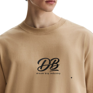 เสื้อยืดสตรีทแวร์ทรงหลวมสำหรับผู้ชาย ผ้าคอตตอนหนานุ่ม คอกลม สวมใส่สบาย รับผลิตโลโก้ตามสั่ง ขายส่ง - Product Image 3