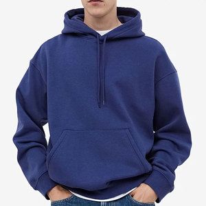 Sweat à capuche streetwear personnalisé surdimensionné avec motif araignée bleue, 100% coton, molleton lourd, pour hommes et femmes - Product Image 2