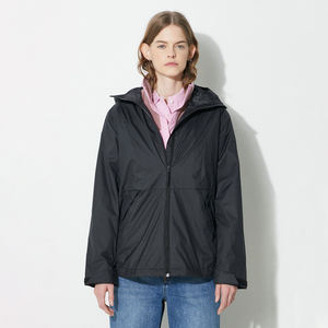 Chaqueta Impermeable Ligera para Mujer, Cortavientos con Capucha, Plegable, para Correr, Senderismo, Otoño, Nailon, Lino, Todos los Colores - Product Image 1