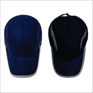 Casquette de sport unisexe bleue à 6 panneaux en maille respirante, ajustée, pour une utilisation en plein air au printemps et en été - Product Image 4