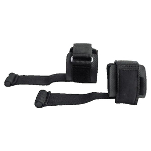 Sangles de musculation personnalisables en néoprène noir avec grip en silicone pour la musculation, l'entraînement de force et les soulevés de terre – Sangles de puissance avancées unisexe - Product Image 4