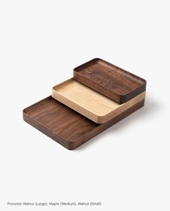 Home Decor Wooden Serving Tray Rectangle Solid Minimalist Handmade Dishes & <b>Plates</b> Multipurpose <b>Plate</b> Handmade Premium Platter - Product Image 3