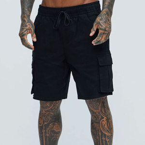 Shorts en jean pour homme, style streetwear, avec logo personnalisé, broderie 3D, coton biologique, imprimé, chaînes et pierres, taille élastique, couleur unie, décontracté - Product Image 5