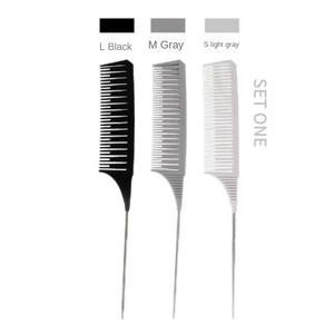Peignes à cheveux 3 pièces, brosses à cheveux, peignes de coiffure, ensemble de peignes à queue, peignes pour coloration et teinture, outils de salon, peignes de sectionnement pour mèches, qualité supérieure - Product Image 1