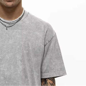 Camiseta de Verano para Hombre, Corte Regular, 100% Algodón, Lavado Ácido, Transpirable, Secado Rápido, Ecológica - Product Image 3