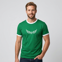 T-shirts pour hommes coupe classique 120 g/m² de haute qualité, logo imprimé par transfert thermique sur le devant, vierges, 100 % polyester, personnalisables pour l'extérieur, vente en gros