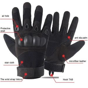 WARPRO INDUSTRY Summer <b>Full</b> Finger Safety Gloves PU Coated Non <b>Slip</b> Hook Loop Closure Windproof Print Unisex Outdoor Activities - Product Image 5