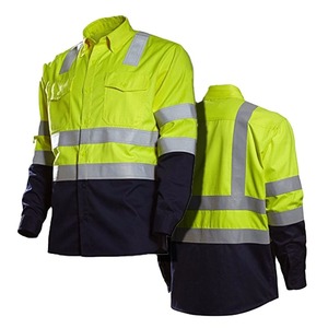 เสื้อทำงานนิรภัยแบบสะท้อนแสง แขนยาว สีเหลืองกรมท่า ยี่ห้อ Professional Choice รุ่น Hi Vis พร้อมแถบสะท้อนแสง มองเห็นได้ชัดเจน - Product Image 3