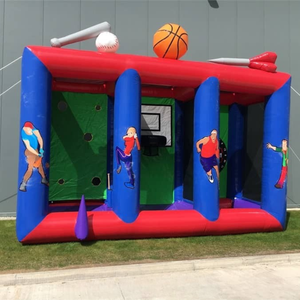 THUY LINH Juego Deportivo Inflable 3 en 1, Cancha de Baloncesto, Fútbol y Béisbol de PVC, Fácil de Instalar, para Niños y Adultos, Uso Comercial - Product Image 3