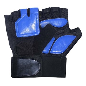 Gants de conduite en maille respirante, protection des paumes à demi-doigts, fermeture unisexe à crochets et boucles, gris - Product Image 4
