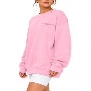 Sudadera Larga Personalizada para Mujer, Cuello Redondo, Tela Suave de Poliéster/Algodón de Primera Calidad, Secado Rápido, Transpirable, Ropa Urbana Hecha a Medida - Product Image 4