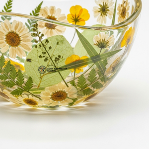 ชามเสิร์ฟตกแต่งรูปทรงคลื่นหลากสี ไล่เฉดสีส้ม ชมพู ม่วง ของตกแต่งศิลปะสมัยใหม่ ชามใส่ผลไม้ ขนมขบเคี้ยว - Product Image 4