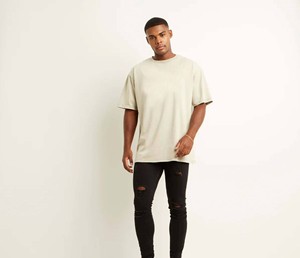 T-shirt pour homme en coton 100% - Col rond - Coupe ample - Respirant - Séchage rapide - Écologique - Léger - Uni - Haute qualité - Product Image 1